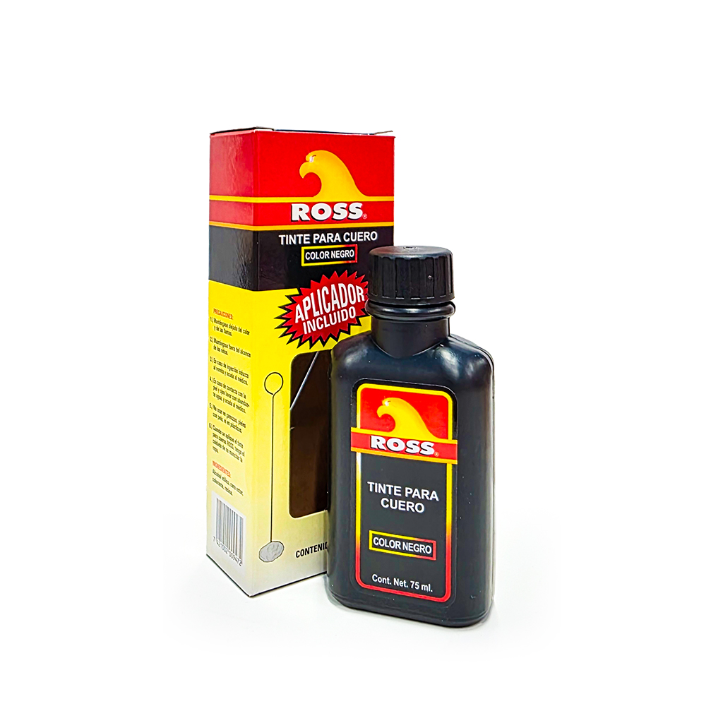 ROSS TINTE NEGRO P/CUERO 75 ML