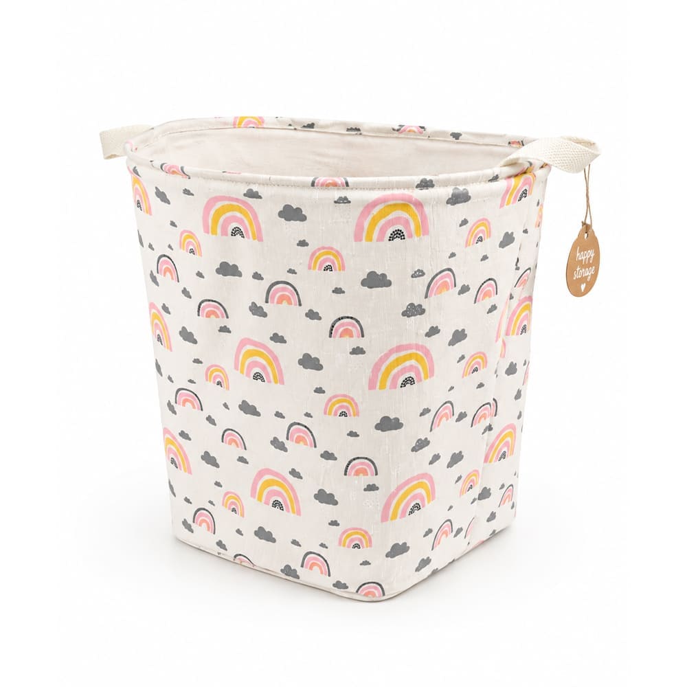 CESTA D/TELA P/ROPA SUCIA