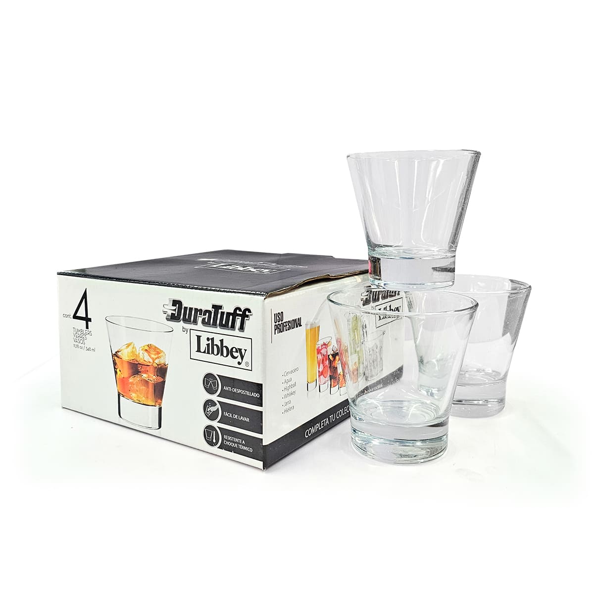 SET DE VASOS DE VIDRIO