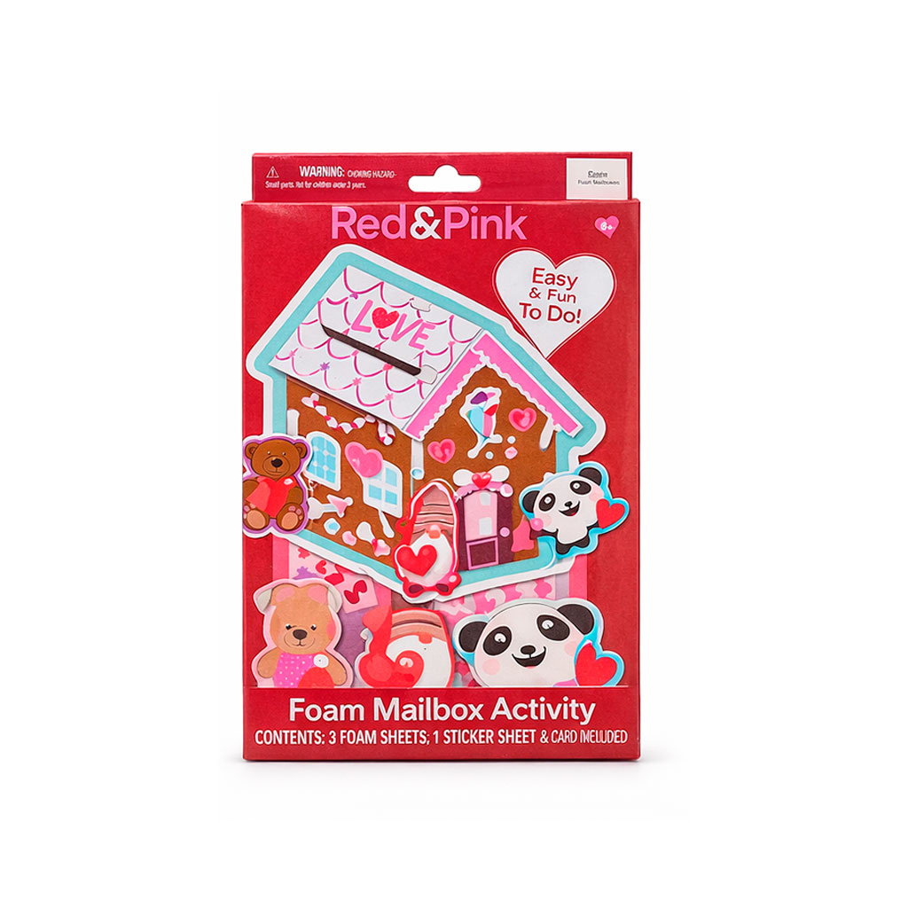 RED AND PINK FOAM P/BUZON SAN